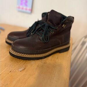 Lehigh Safety Shoes Men’s 10.5 EH Electrical Hazard Work Boots Brown Leather